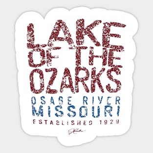 Lake of the Ozarks, Osage River, Missouri Sticker